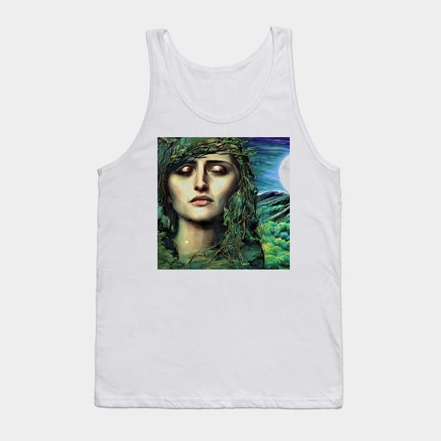 green fantasy Tank Top by bogfl